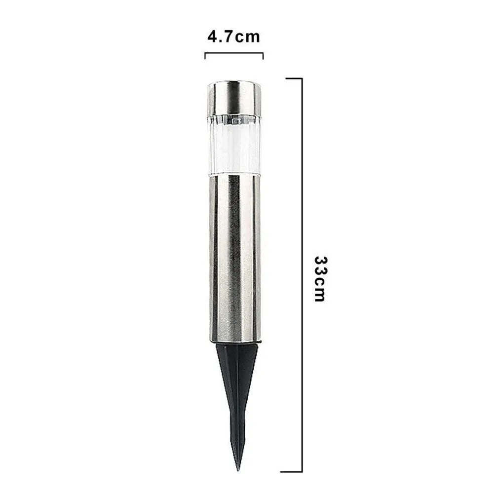 Solar Cylindrical LED Pathway Lawn Light
