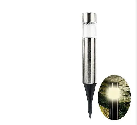Solar Cylindrical LED Pathway Lawn Light