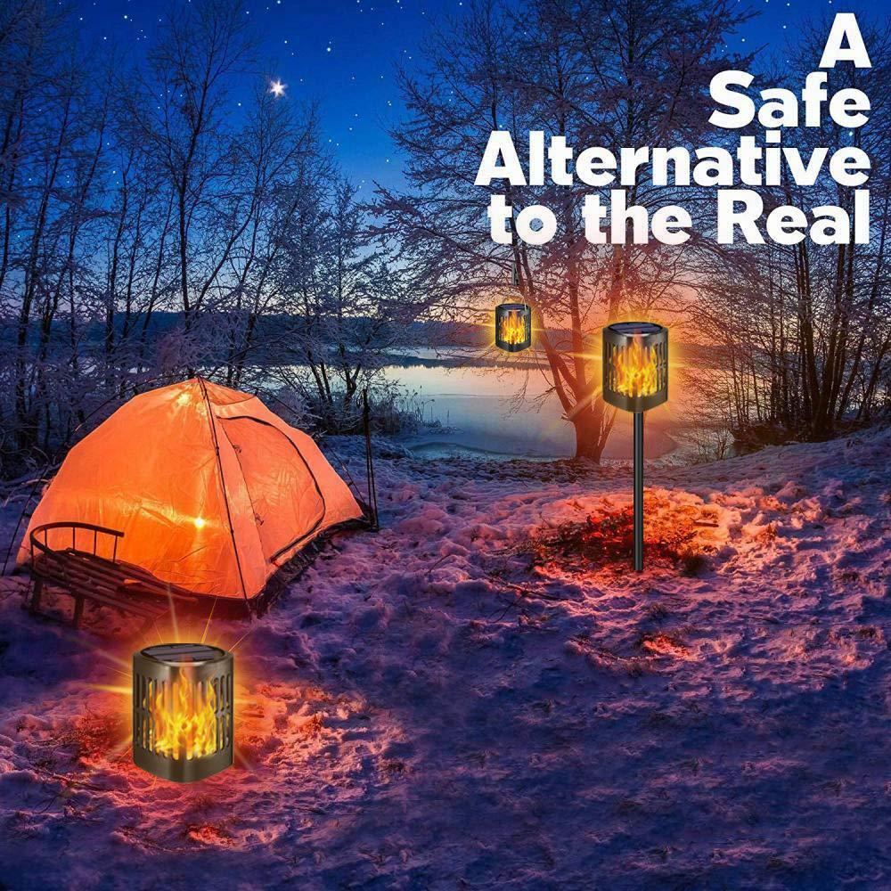 Solar LED Flame Lantern Light
