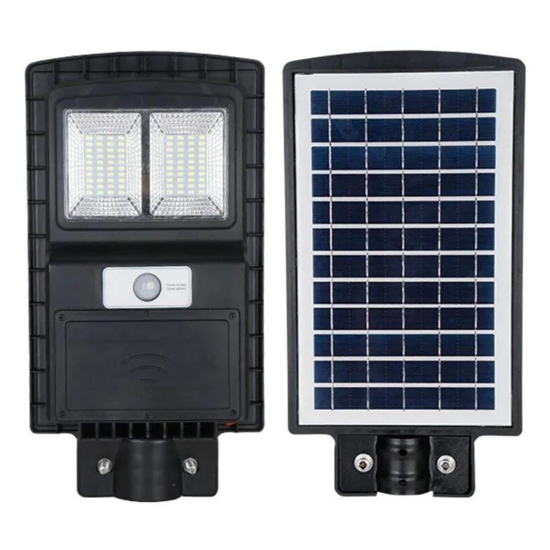 Outdoor All In One Integrated 80W LED Solar Street Wall Path Light for Home & Garden- 8000 Lumens