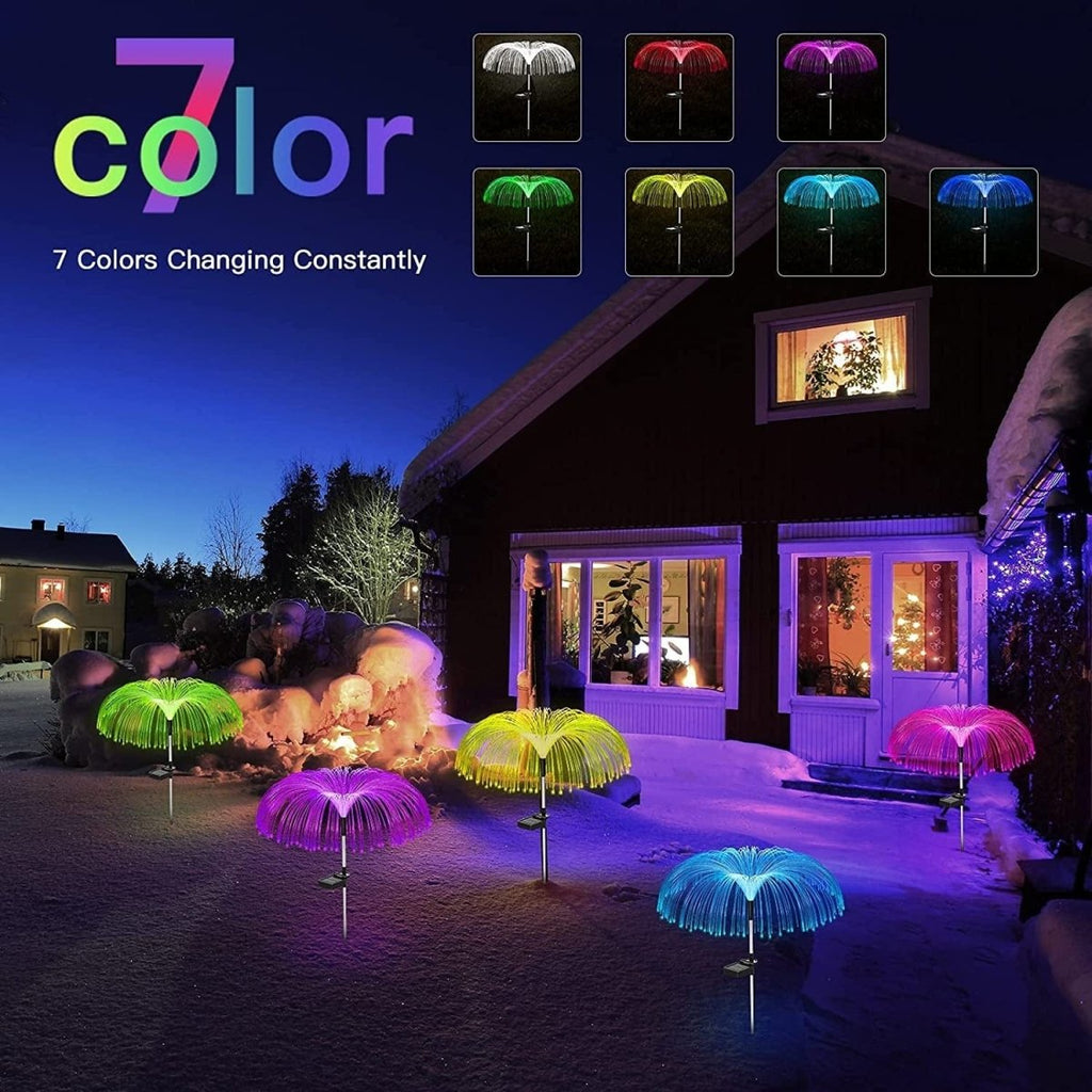 Color Changing Solar Garden Jellyfish Lights 5 PCS
