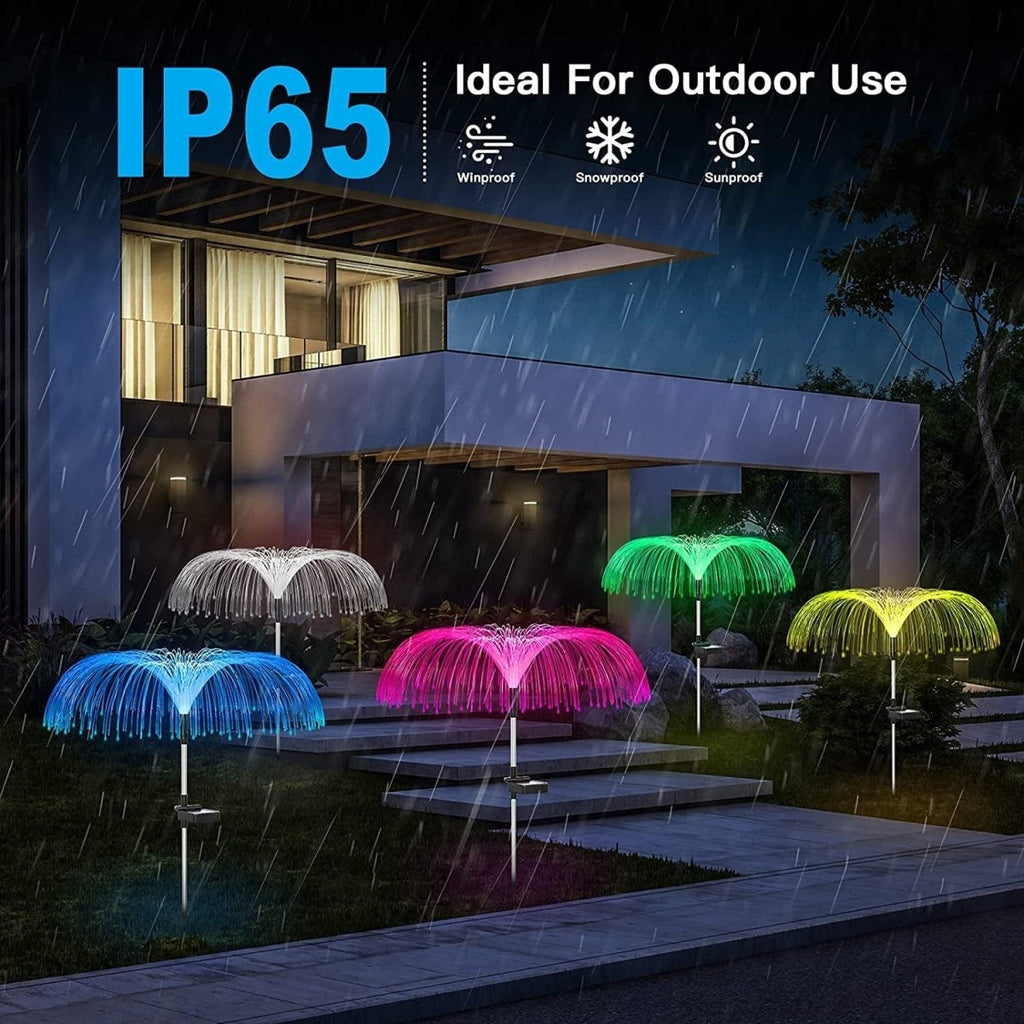 Color Changing Solar Garden Jellyfish Lights 5 PCS