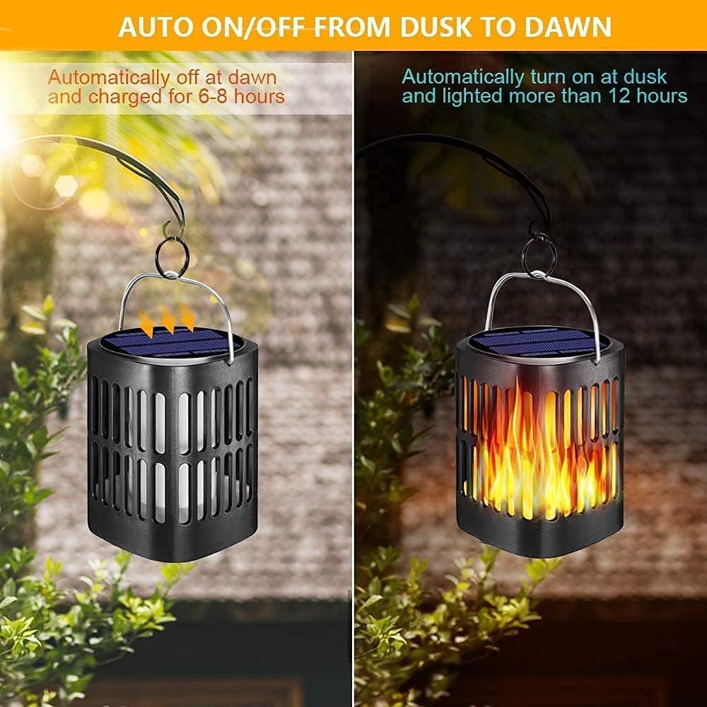 Solar LED Flame Lantern Light