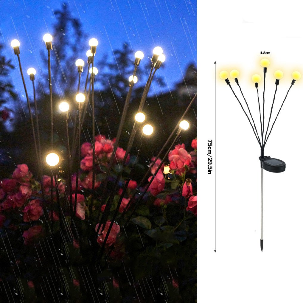Flickering Firefly LED Solar Garden Glow Light