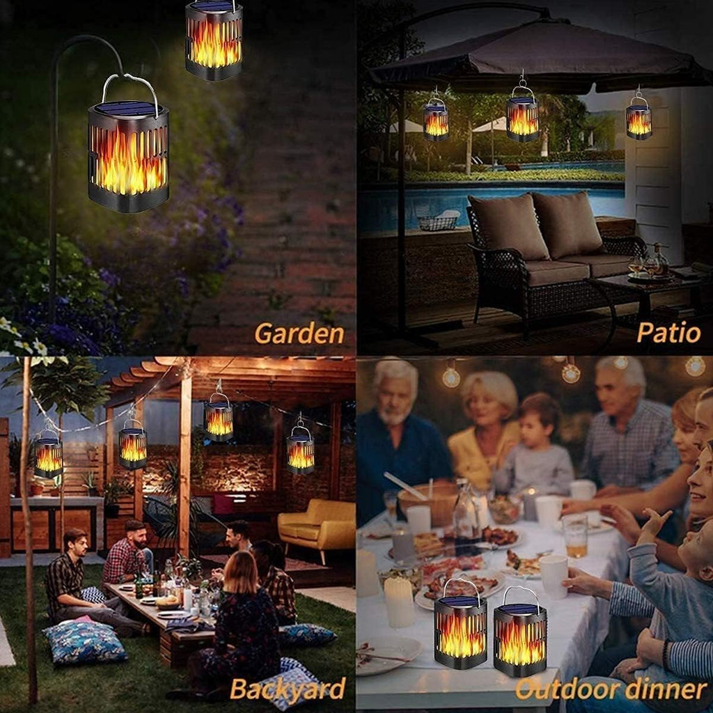 Solar LED Flame Lantern Light