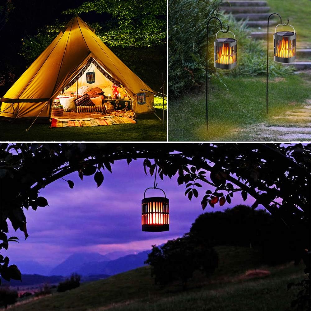 Solar LED Flame Lantern Light