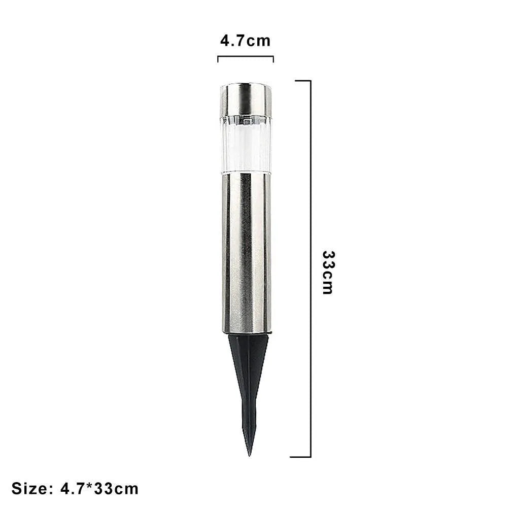 Solar Cylindrical LED Pathway Lawn Light