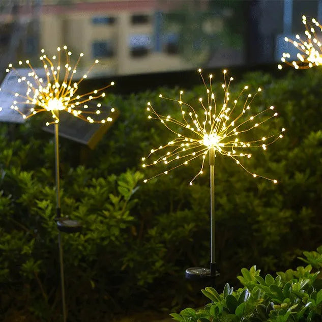 Solar Outdoor Waterproof Yard Fireworks Light