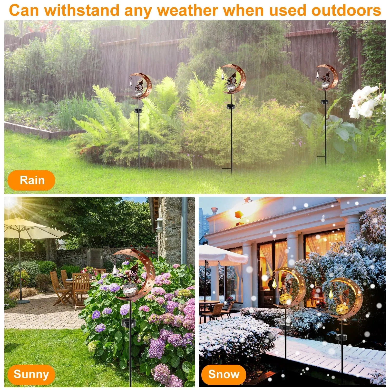 LED Garden Moon Solar Lawn Light