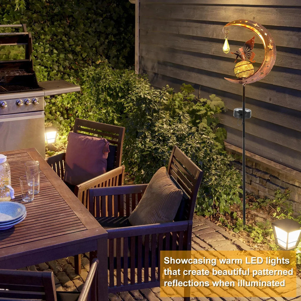 LED Garden Moon Solar Lawn Light