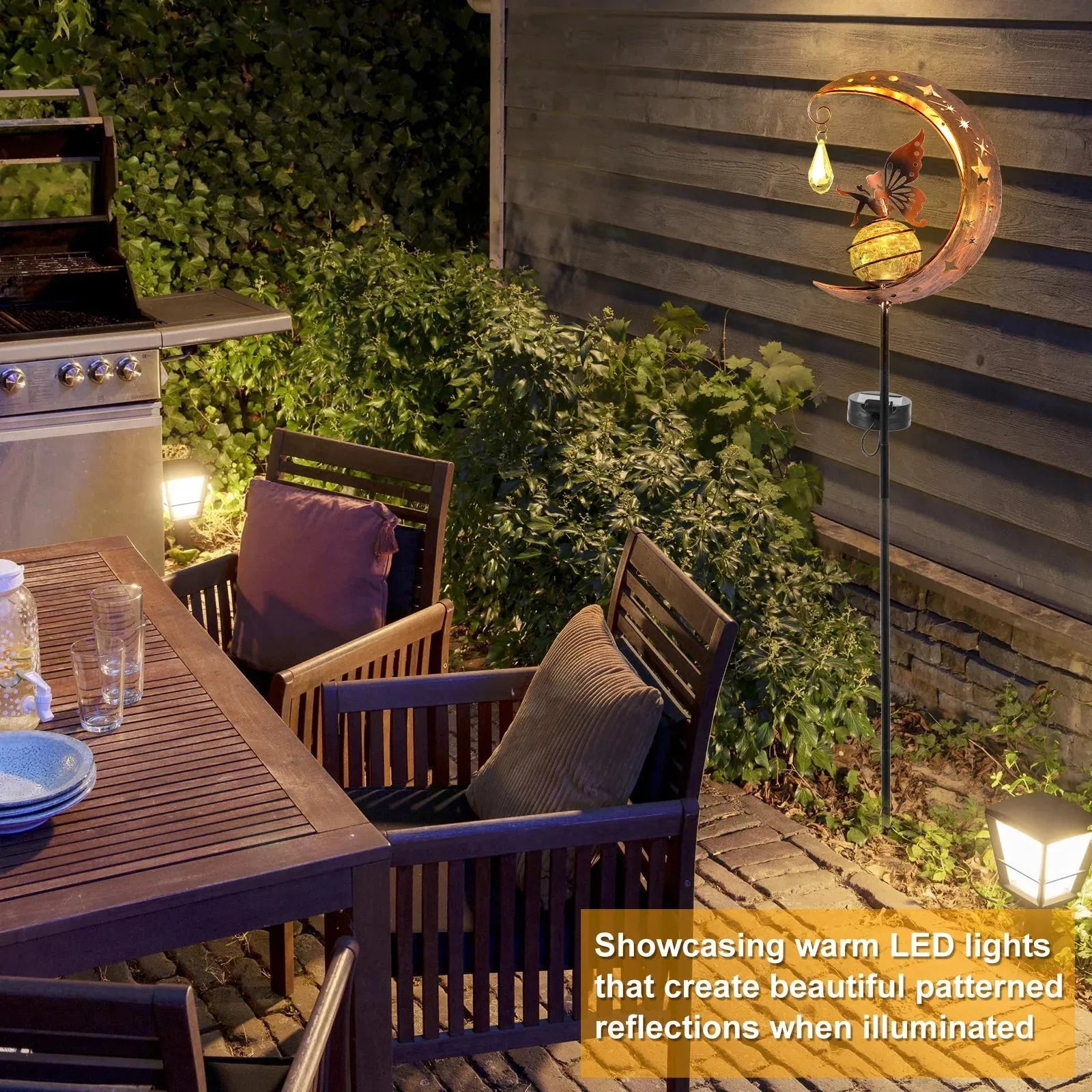 LED Garden Moon Solar Lawn Light