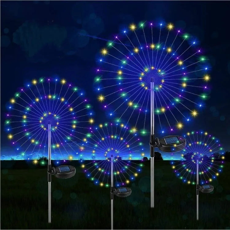 Solar Outdoor Waterproof Yard Fireworks Light
