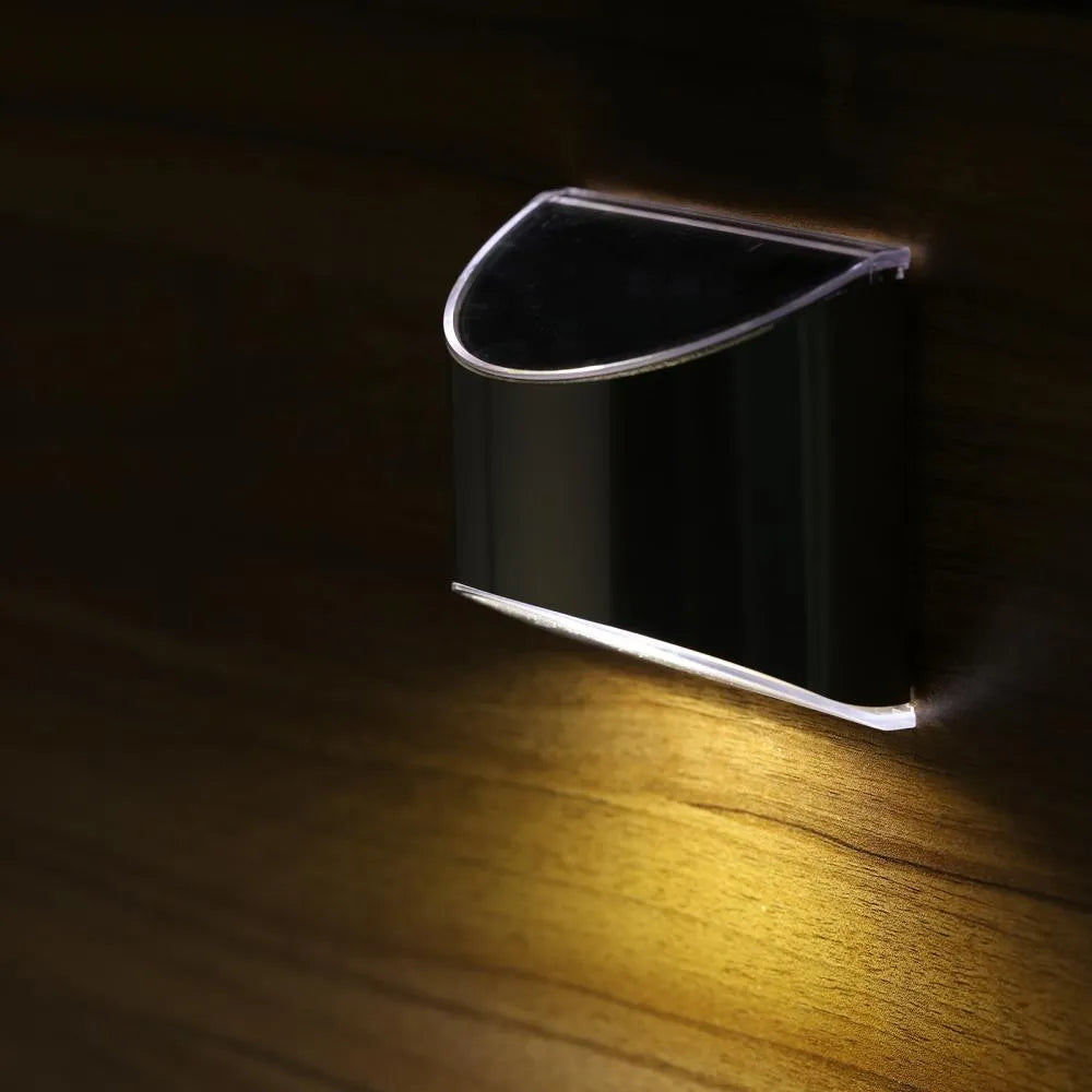 Stainless Steel Outdoor Solar Fence Wall Light