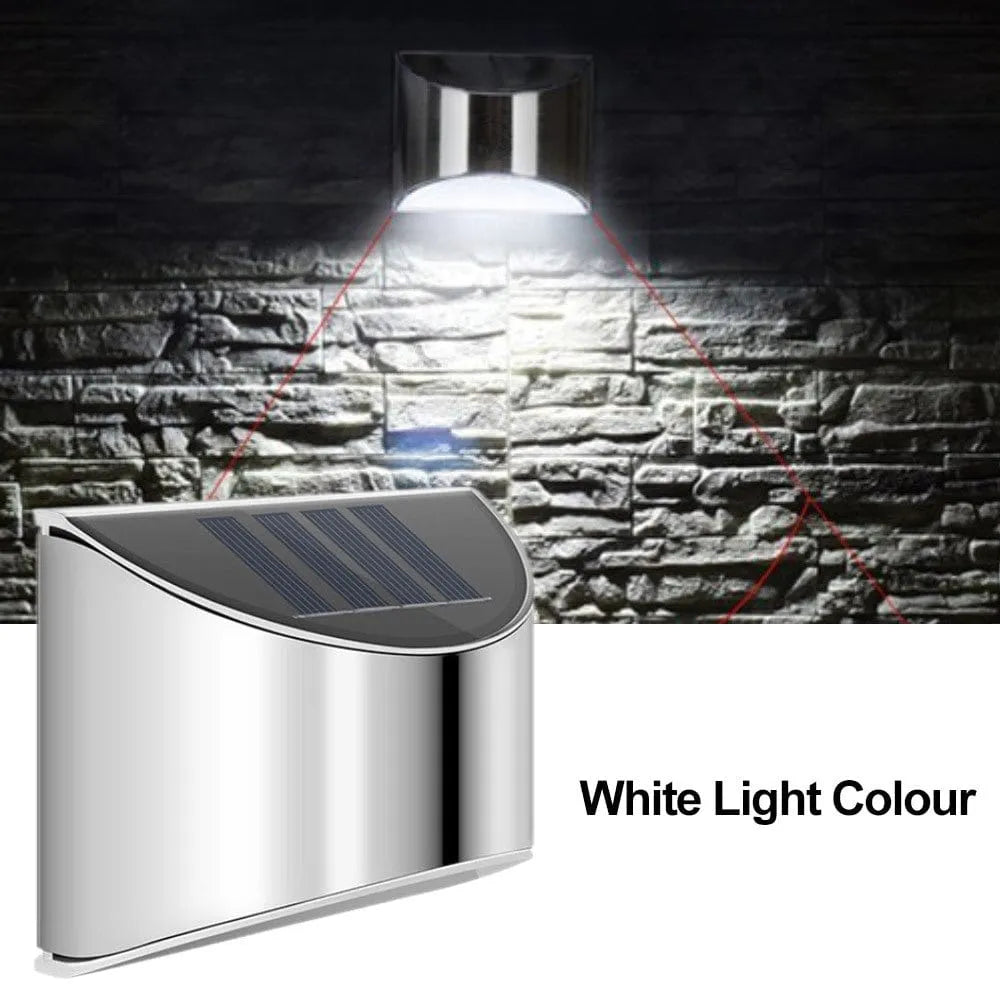Stainless Steel Outdoor Solar Fence Wall Light