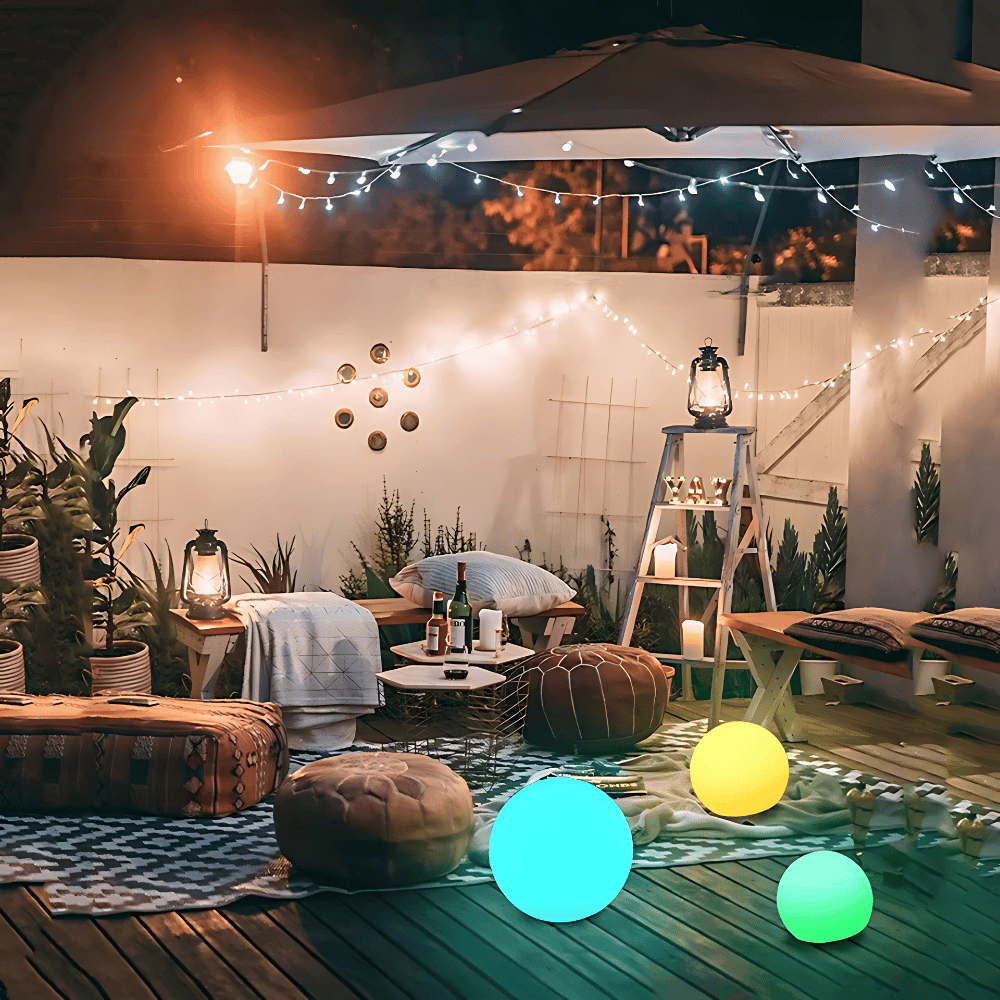 Color-Changing Solar LED Globes