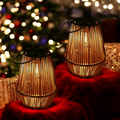 SolarGlow Wicker Lantern