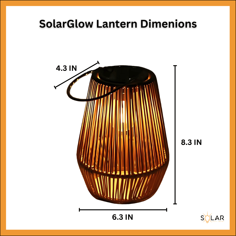 SolarGlow Wicker Lantern
