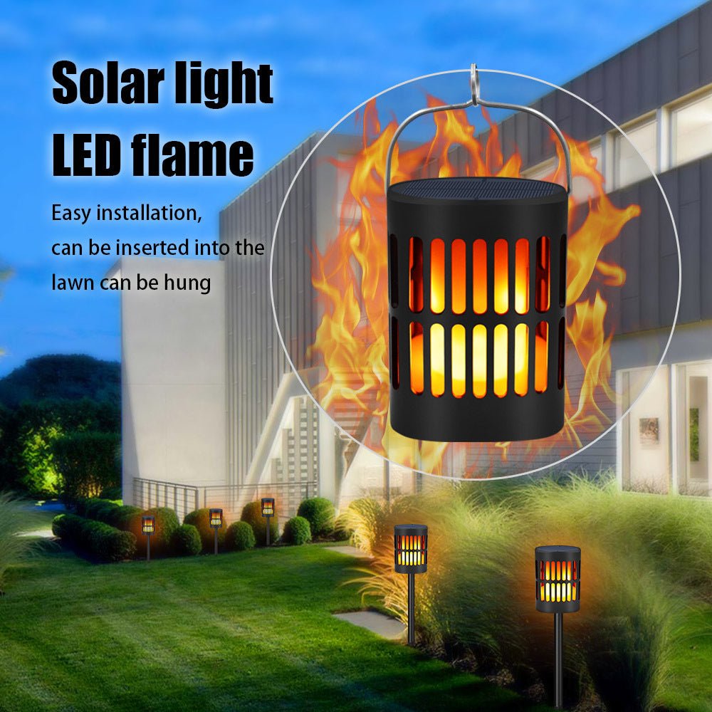 Solar LED Flame Lantern Light