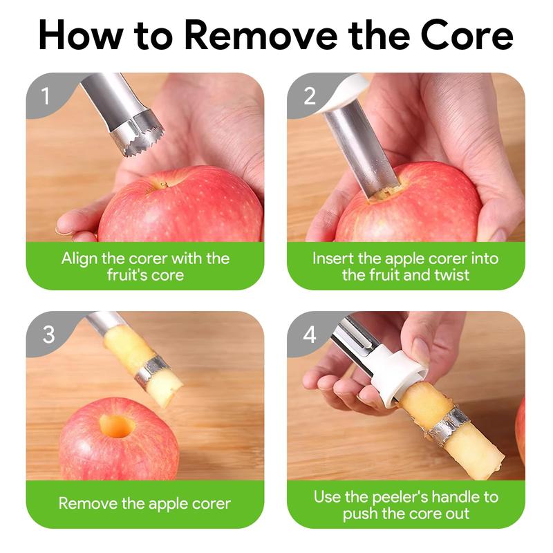 🎁HOT SALE- 49% OFF🔥2-in-1 Apple Corer & Peeler