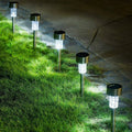 Stainless Steel Solar Pathway LED Outdoor Lights (12 Pack)