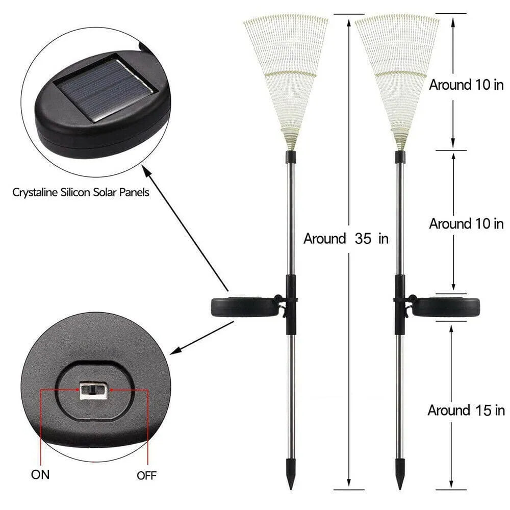 Solar Outdoor Waterproof Yard Fireworks Light