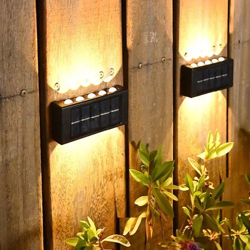 Outdoor LED Solar Wall Fence Light
