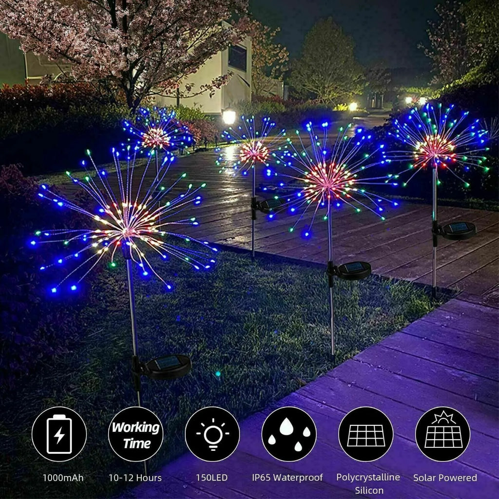 Solar Outdoor Waterproof Yard Fireworks Light