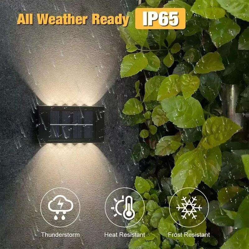Outdoor LED Solar Wall Fence Light