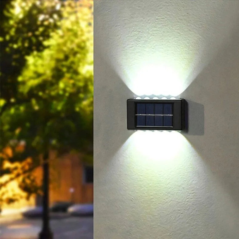 Outdoor LED Solar Wall Fence Light