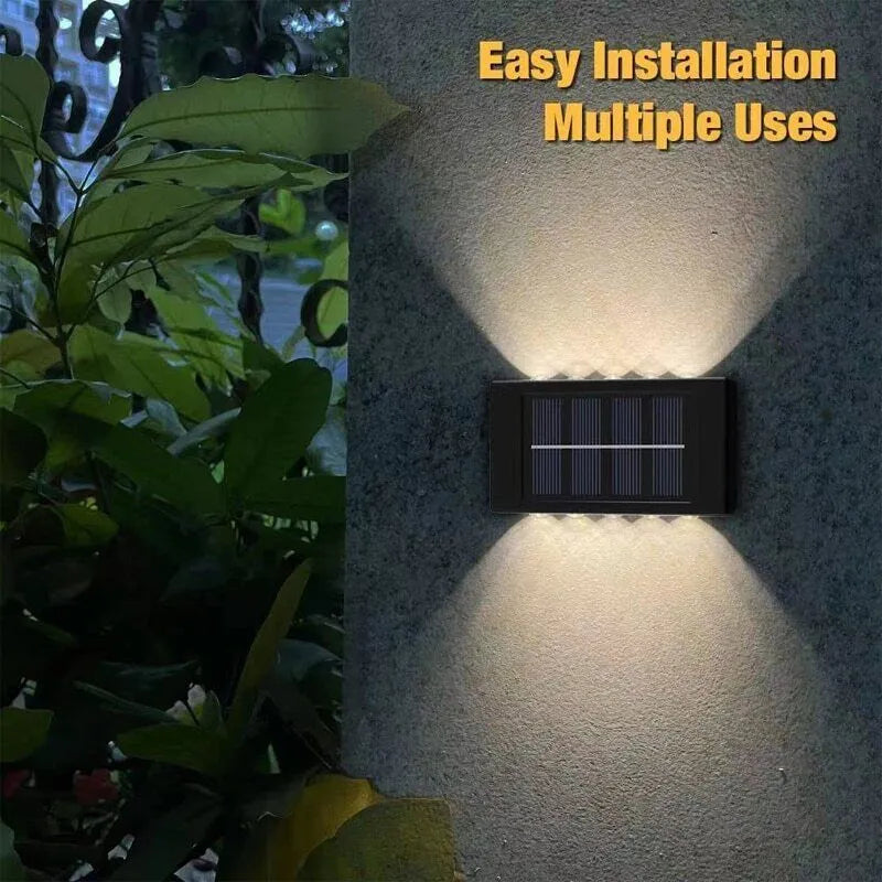 Outdoor LED Solar Wall Fence Light